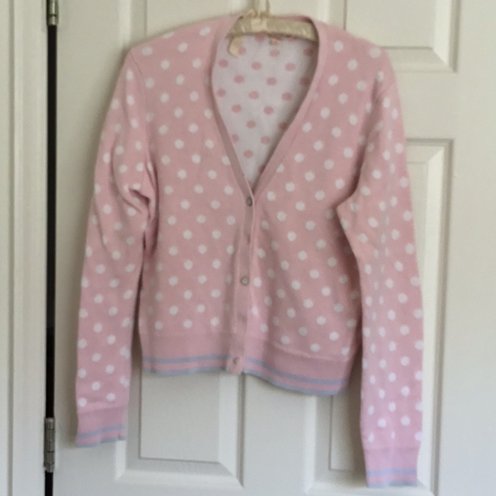 Brooks Brothers Pink Polka dot Sweater Size XL